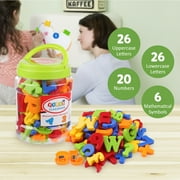 Coogam Magnetic Letters Numbers Alphabet Learning Toy Set of 78pcs for 3 Years Old(Upgraded Version)