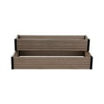 thumbnail image 4 of Everbloom Cascade Wallside Raised Garden Bed Brown 45" L x 24"/12" W x 7"/14" H, 4 of 8