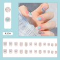 thumbnail image 1 of Uñas postizas a presión, uñas postizas europeas, uñas postizas a presión, con sellado UV, uñas brillantes, cobertura total, uñas postizas artificiales, uñas para mujeres, 1 of 5