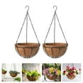 Hanging Flower Baskets 2pcs Outdoor Hanging Planter Flower Planting Pot