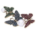 thumbnail image 1 of Brooch Pin Diamante Butterfly Pattern Lapel Pin Coat Badges Party Corsage AccessoriesColorful, 1 of 5
