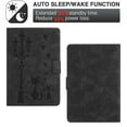 thumbnail image 5 of for Amazon Kindle 11th Generation 6 inch 2024/2022 Case PU Leather Folio Tablet Cover, Smart Auto Wake/Sleep Flip Stand Case Embossed Pattern Magnetic Clasp Protective Case, Black, 5 of 8