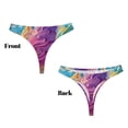 thumbnail image 3 of Balery Rainbow Melting Ice Cream Tangas de Algodón para Mujer con Estampado – Ropa Interior Sexy, Transpirable, G-string-XX-Large, 3 of 6