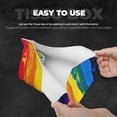 thumbnail image 5 of Lsque Rainbow Colored Printed Long Tissue Box Cover Holder, Facial Paper Organizer Dispenser,Triangle with Bottom Belt, PVC Leather Decorative Organizer, 5 of 9