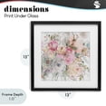 thumbnail image 4 of Stupell Industries Farmhouse Romantic Pastel Petals Black Framed Print Under Glass, 13 x 13, by Carol Robinson, 4 of 8