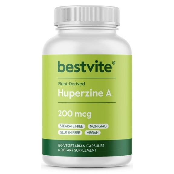 Huperzine A 200mcg (120 Vegetarian Capsules) - No Stearates - No Flow Agents