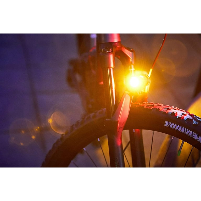 Brightside. Side Lights for Cyclists. Bright Amber Rechargeable 36hr Battery 2.3oz Bike Light