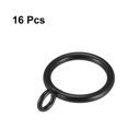 thumbnail image 3 of Uxcell 28mm Inner Dia Curtain Rings Metal Black 16 Pack, 3 of 3