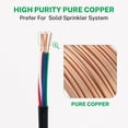 thumbnail image 4 of Firmerst 18/7 Solid Sprinkler Wire for up to 6 Valves System 250 Feet, 4 of 7