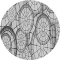 thumbnail image 1 of Ahgly Company Machine Washable Indoor Round Transitional Platinum Gray Area Rugs, 6' Round, 1 of 7