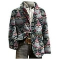 thumbnail image 7 of Mifsaly Mens Christmas Blazer Jacket Plus Size Corduroy Sport Coats 2025 Xmas Sequin Print Button Down Lapel Suit Jackets Snowflake Santa Coat with Pockets Festival Dinner Party Winter Outerwear, 7 of 7