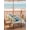 Blue Beige, variant on Outdoor Tablecloth with Umbrella Hole and Zipper, Black Plaid Easter Rectangle Table Cloth 54x80 Inch Waterproof Tablecloth, Truck Spring Floral Bunny Animals Rustic Picnic Table Cover for Patio