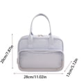 thumbnail image 3 of Tdxkok Large Capacity Travel Wash Bag Cosmetic Organizer Portable Toiletry Bag for Business Trips 11.02*7.87*5.12IN Pink, 3 of 9