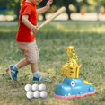 thumbnail image 1 of Máquinas de lanzamiento de béisbol con bates flexibles y 6 pelotas de béisbol, lanzador para niños pequeños, juego deportivo de béisbol al aire libre Azul, 1 of 8