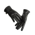 thumbnail image 2 of Reed Women's Genuine Leather Warm Lined Driving Gloves (L, BLACK), 2 of 11