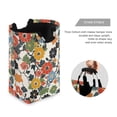 thumbnail image 3 of Yayeee Freestanding Laundry Hamper with Handle Collapsible Large Storage Basket for Clothes, Black Flowers Pattern, 3 of 7