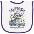 thumbnail image 2 of Inktastic California West Coast Baby Terry Cloth Bib, 2 of 3