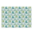 thumbnail image 1 of Nautical Cutting Board, Sailing Boats on the Ocean Surfing Coastal Theme Marine Life Colorful Maritime, Decorative Tempered Glass Cutting and Serving Board, Large Size, Multicolor, by Ambesonne, 1 of 1