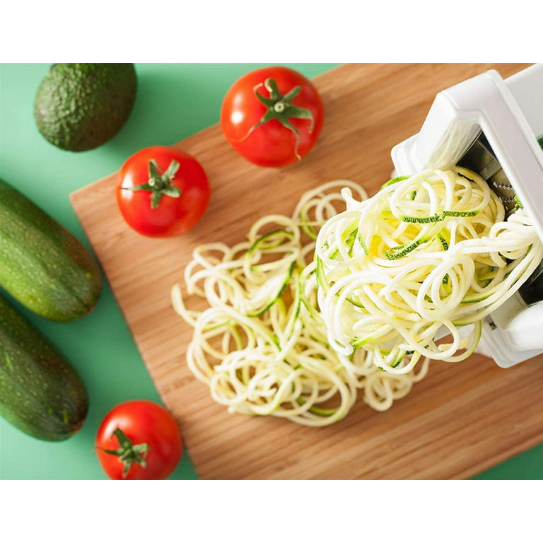 ColorLife Spiralizer 7-Blade Vegetable Slicer, Strongest-And-Heaviest Spiral  Slicer, Best Veggie Pasta Spaghetti Maker For Keto/Paleo/Non-Gluten, Comes  With 4 Recipe Ebooks