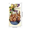 thumbnail image 3 of YWIYIUD 1PC Happy Easter Door Cover Easter Decorations, 71x35 Inch Easter Rabbit Eggs Door Banner Welcome Easter Banner Spring Theme Rabbit Door for Front Door Wall Indoor Outdoor Home Decor, 3 of 7
