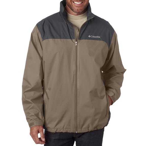 Columbia 2015 Men's Glennaker Lake Rain Jacket - Tusk/ Grill - Medium