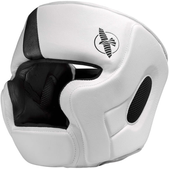 Casco Mma Ajustable Hayabusa T3 - Blanco/Negro Grande