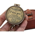 thumbnail image 2 of Nautical Compass, Gift for Husband,Anniversary,Wedding Gift for Him, Long Distance Boyfriend Gift, Fiance Gift I Miss You Long Distance Relationship Gift for Army Boyfriend Gift, 2 of 5