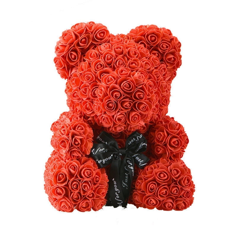 forever flower teddy bear