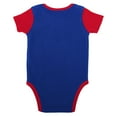thumbnail image 3 of Newborn & Infant Royal/Red Buffalo Bills Home Field Advantage Three-Piece Bodysuit, Bib & Booties Set, 3 of 5