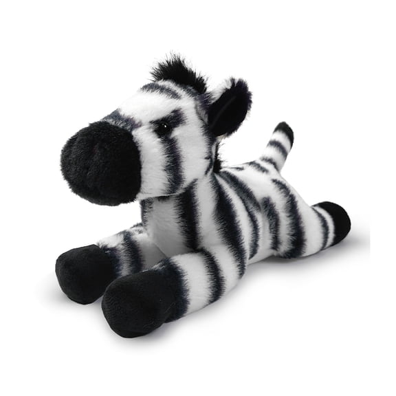 Just qunseen 8'' Realistic Zebra Plush Toy for Kids, Soft Safari Stuffed Animal, Cute Educational Gift