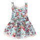 thumbnail image 4 of Herrnalise - Pelele para bebé niña recién nacida, sin espalda, con cordones, estampado floral, vestido de verano, 4 of 8