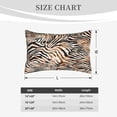 thumbnail image 4 of Lsque Watercolor Zebra Pattern Pillow Case – Soft & Cozy Throw Pillow Cover, Hypoallergenic Cushion Case for Sleeping Women with Envelope Closure-16"x24", 4 of 6