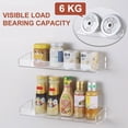 thumbnail image 5 of Wall-Mounted Bathroom Storage Organizer with Partition Acrylic Mirror Cabinet, 5 of 5