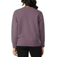 thumbnail image 2 of FILA Women's Chest Logo Cotton Blend Active Crewneck Sweatshirt Top-Purple / S, 2 of 5