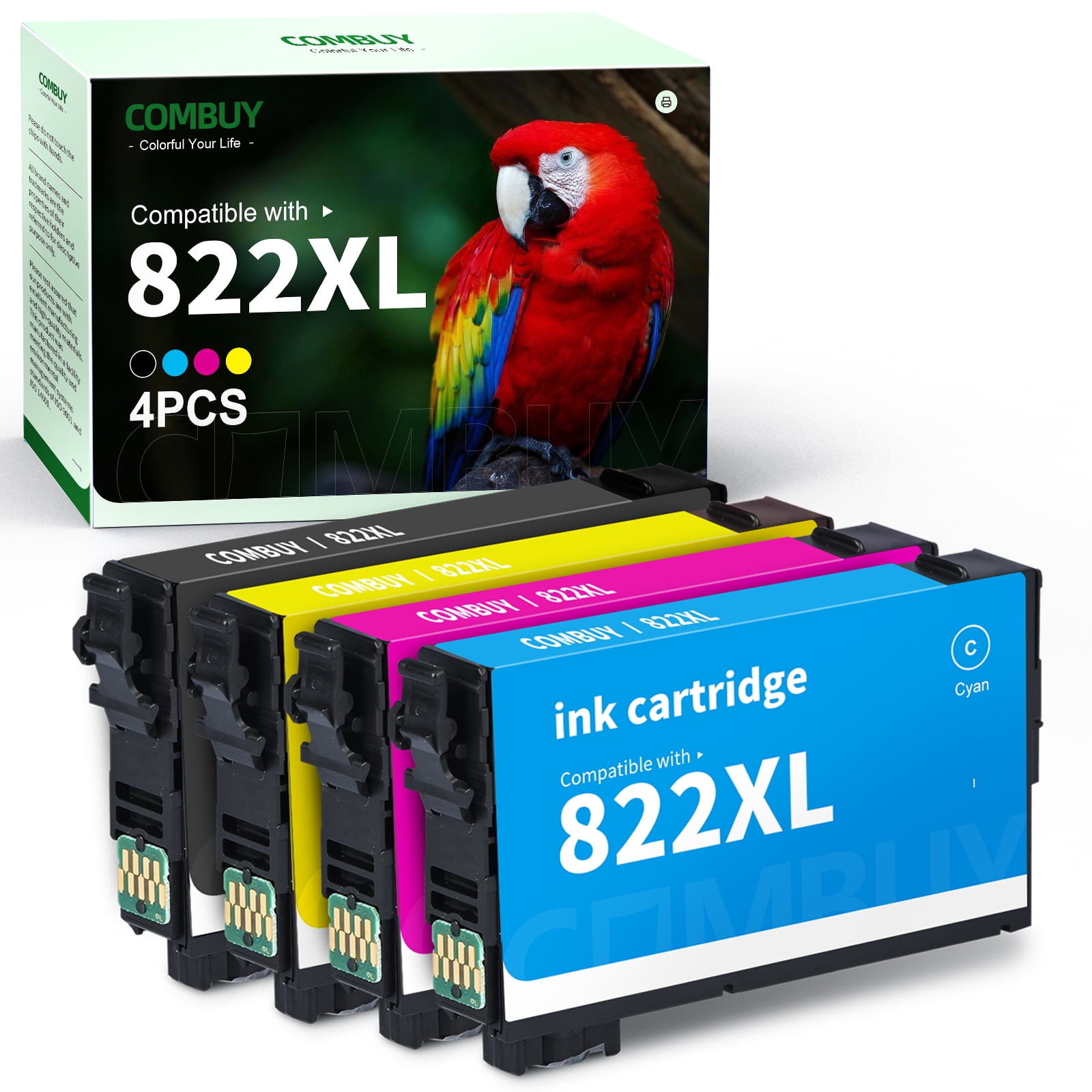 822XL Ink Cartridges for Epson 822 822XL T822 Ink for Epson WorkForce ...