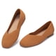thumbnail image 2 of Zapatos planos casuales Frank Mully para mujer, punta cuadrada, naranja 6.5, 2 of 7