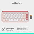 thumbnail image 3 of Logitech POP ICON Keys Wireless Bluetooth Keyboard, Comfortable Typing, Programmable Keys, Easy-Switch Between up to 3 Devices, for Laptop,, 3 of 11