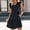 Black, variant on ALLLIST V Neck Dresses for Women Black Spring Sundress Ruffle Solid Fashion Mini Teens Dresses