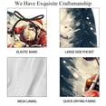 thumbnail image 4 of luoweisi Men's Beach Shorts Quick Dry Swim Trunks with Mesh Lining Santa Claus Motorcycle S, 4 of 5