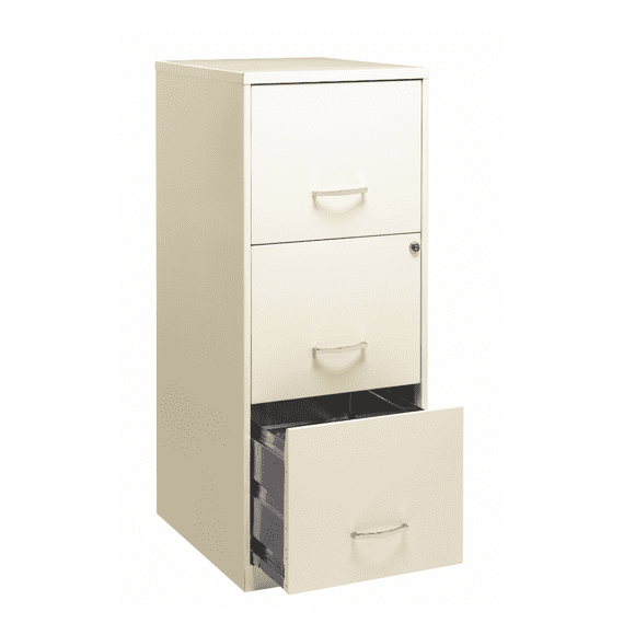 Archivero Metálico Hirsh Armado 3 Cajones Tamaño Carta Blanco Hirsh 3 CAJONES TAMAÑO CARTA BLANCO