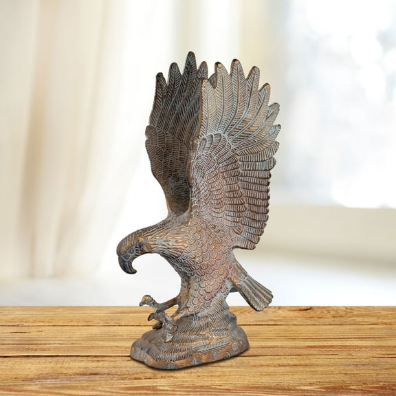 SPI Home Mountaintop Eagle Sculpture 16.0" x 10.0" x 5.5" 5.25 lbs. Aluminum