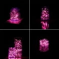 thumbnail image 4 of ZOELNIC 10 Pack Battery Operated Fairy Light - 6.6ft 20LEDs Fairy String Lights Waterproof Copper Wire Starry Lights for DIY Mason Jar Wedding Party Christmas Decor, Pink, 4 of 10