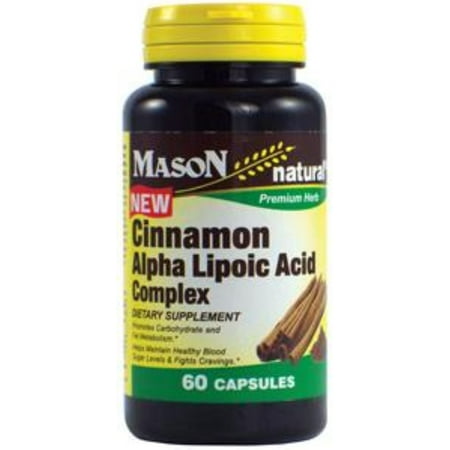 Mason Natural Cinnamon Alpha Lipoic Acid Complex 60 ea (Pack of 6)