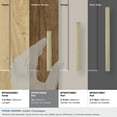 thumbnail image 7 of Amerock Monument 3 inch Center-to-Center Golden Champagne Cabinet Pull, 10 Pack, 7 of 7