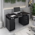 thumbnail image 2 of Techni Mobili Complete Adult Computer Workstation with Cabinet and Drawers, 30" H, Espresso RTA-4985D-ES18, 2 of 18