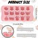 thumbnail image 2 of 1pc Animal Chocolate Molds - Pig, Giraffe, Panda, Sheep, Elephant - 15 Cavity Animal Shape Ice Cube, Chocolate, Jelly, Pudding Silicone Molds., 2 of 4