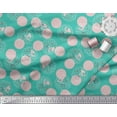 thumbnail image 2 of Soimoi Rayon Fabric Dot,Bird & Fish Kids Print Fabric by The Yard 42 Inch Wide, 2 of 3