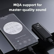 FiiO BTR15 Headphone Amps Bluetooth 5.1 Receiver High Resolution 384K/32Bit Native DSD256 USB DAC Supports LDAC/aptX HD/MQA for Smartphones/PC/Car/Home Audio (Titanium)