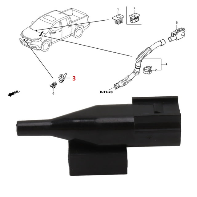 Car Ambient Air Temperature Sensor, Perfect Replacement Outside Air Temperature Sensor 80525-TBA-A01 for CR-V Clarity