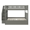 thumbnail image 2 of Woodland Staircase Bunk Bed Full over Full with 2 Urban Bed Drawers in Grey, 2 of 3